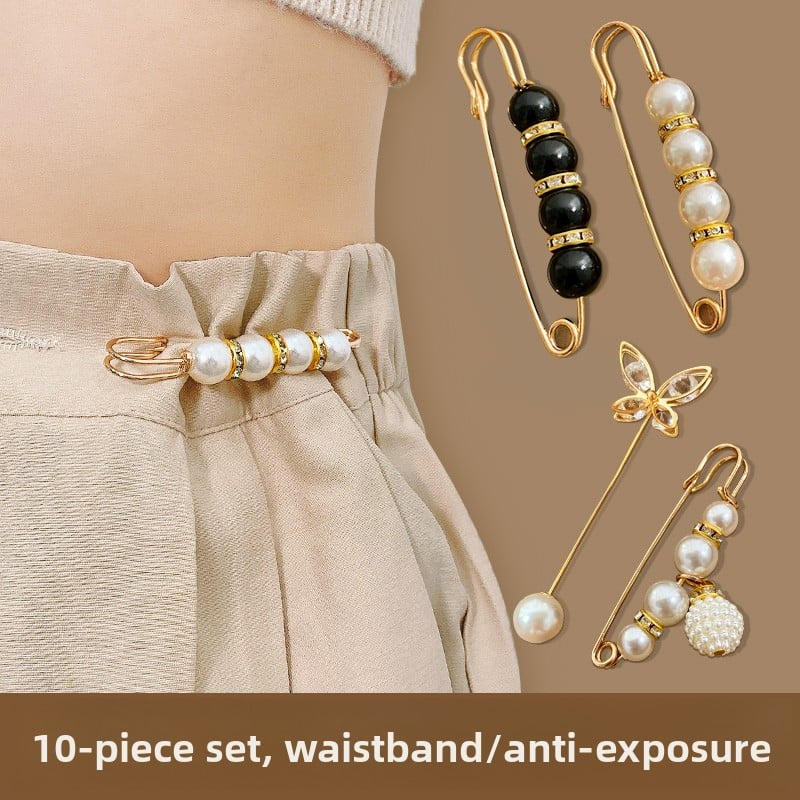 Pin fasteners are used to secure clothing accessories