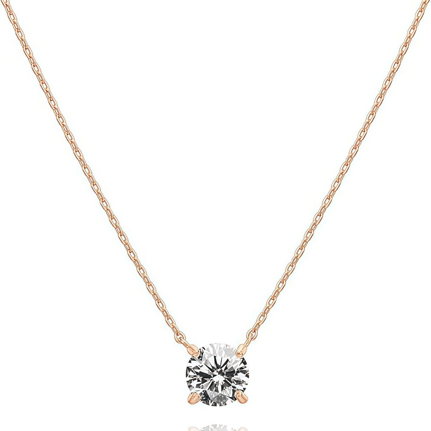 Fresh and simple collar chain pendant necklace