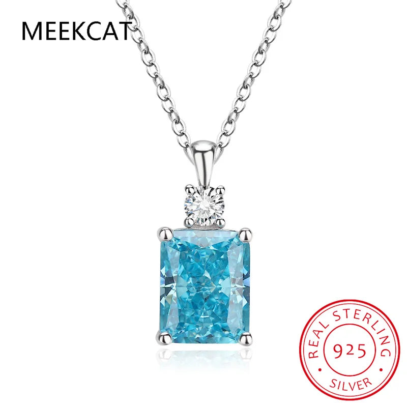 Emerald 1.9ct Natural Sky Blue Topaz 925