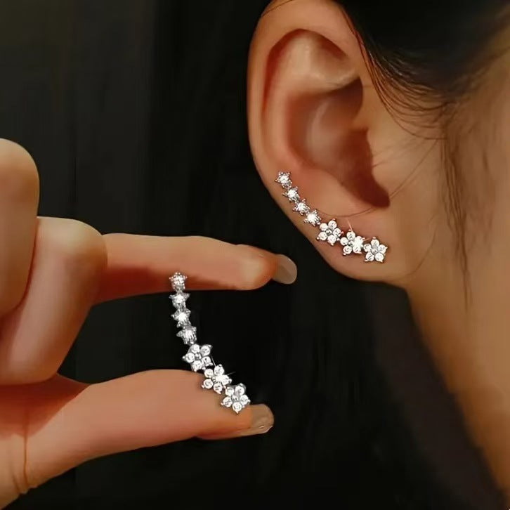 S925 Silver Plated Geometric Earrings for Women